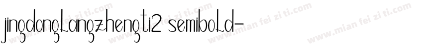 jingdonglangzhengti2 semibold字体转换